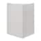 Badger Basket White Corner Cubby Storage Unit With Reversible Baskets